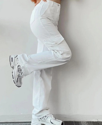 Νέα φθινοπωρινή και ανοιξιάτικη λεπτή γυναίκα Joker Casual παντελόνι μέση Τρισδιάστατο παντελόνι τσέπης Ολόσωμη φόρμα μέσης Συλλέξτε σχήμα μέσης