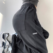 Moteriškos kelnės Streetwear 2023 m. rudens aukštas juosmuo su raidėmis sportinės kelnės moteriškos laisvalaikio pėdos Kelnės moterims dropshipping WBXQJ27