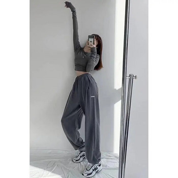 Γυναικεία παντελόνια Streetwear Φθινόπωρο 2023 ψηλή μέση γράμματα φούτερ γυναικεία δοκάρια ελεύθερου χρόνου Παντελόνια για γυναίκες dropshipping WBXQJ27