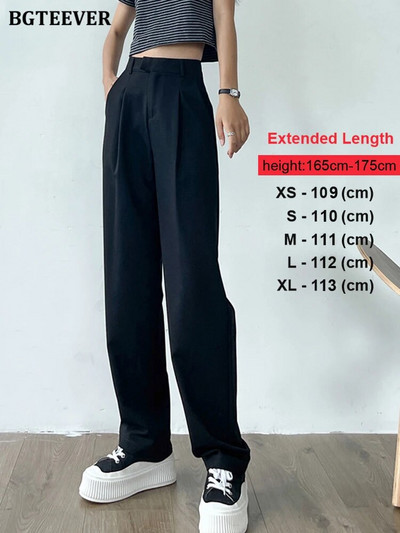 BGTEEVER laisvalaikio laisvos kišenės tiesios moteriškos kelnės Laisvalaikio aukšto juosmens moteriškos ilgos kelnės 2022 m.