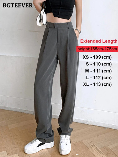 BGTEEVER laisvalaikio laisvos kišenės tiesios moteriškos kelnės Laisvalaikio aukšto juosmens moteriškos ilgos kelnės 2022 m.