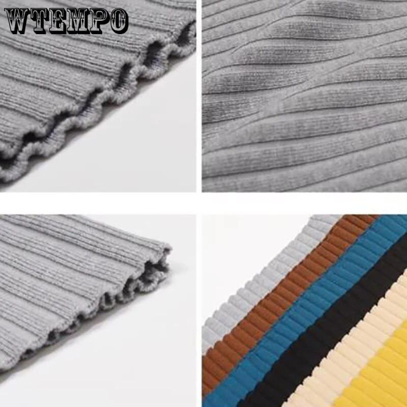 „Empire“ ilgi, stori sijonai, moteriški, šilti, jaukūs, elegantiški, stilingi, laisvalaikio stiliaus, „Harajuku“ korėjietiški minkšti, elastingi, A linijos megzti sijonai