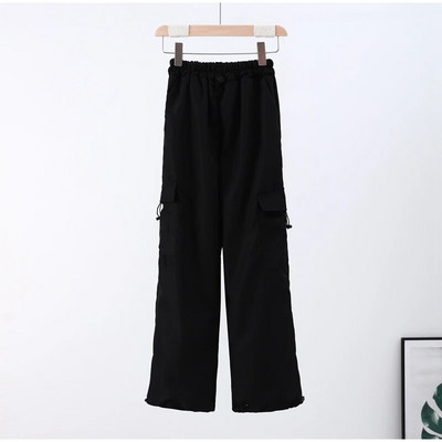 Y2K Streetwear Vintage Chic Cargo Παντελόνι για Γυναικεία Ψηλή Ελαστική Μέση Φαρδύ πόδι ίσιο παντελόνι για Punk Female Joggers Παντελόνι