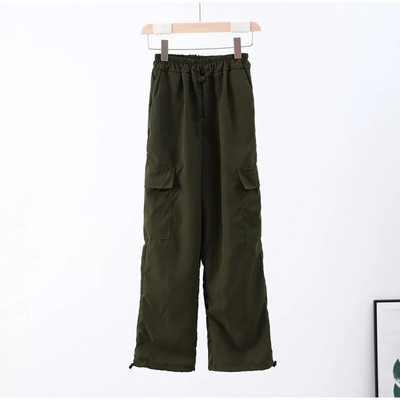 Y2K Streetwear Vintage Chic Cargo Παντελόνι για Γυναικεία Ψηλή Ελαστική Μέση Φαρδύ πόδι ίσιο παντελόνι για Punk Female Joggers Παντελόνι