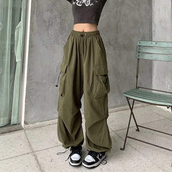 Cargo παντελόνι για γυναίκες Streetwear Casual παντελόνια φαρδιά πόδι Harajuku Vintage φαρδύ ίσιο παντελόνι Γυναικείο φούτερ Y2k Ρούχα