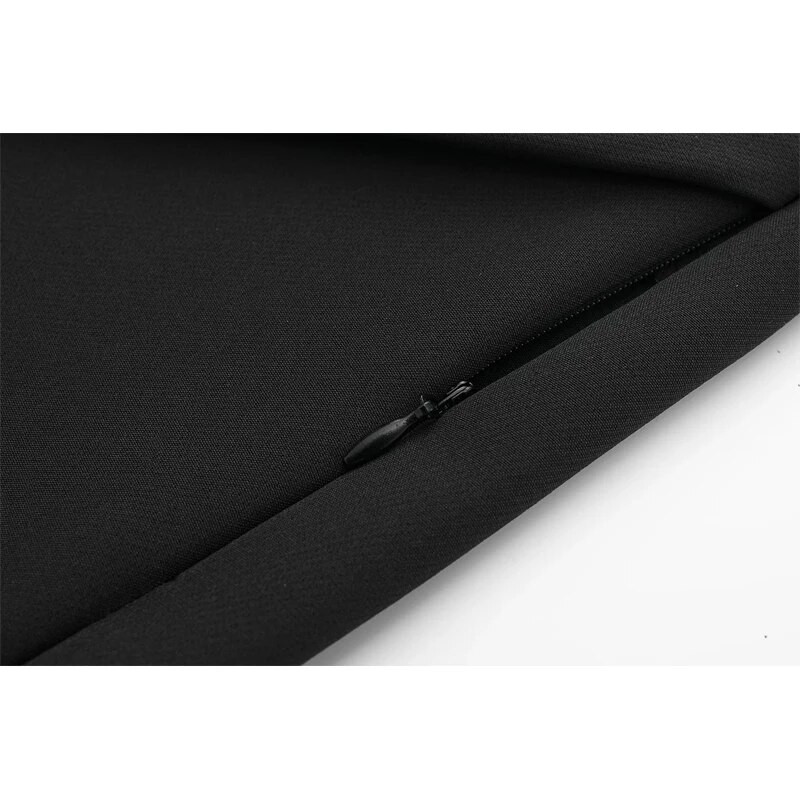 TRAF Fashion naiste kõrge vöökohaga lühikesed püksid seelikud, soliidsed asümmeetrilised küljetõmblukuga seelikud lühikesed püksid 2023 suvine mustvalged minipüksid