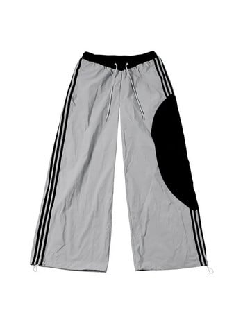 Y2K Дамско улично облекло Techwear Cargo Korean Parachute Track Pants Tech Sweatpants Oversize широки крачоли Joggers Панталони Дрехи