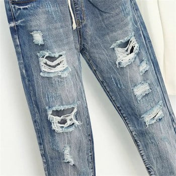 Summer Ripped Boyfriend Jeans για Γυναικεία Μόδα Loose Vintage Ψηλόμεση Τζιν Τζιν Τζιν 5XL Pantalones Mujer Vaqueros Q58