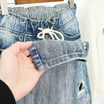 Summer Ripped Boyfriend Jeans για Γυναικεία Μόδα Loose Vintage Ψηλόμεση Τζιν Τζιν Τζιν 5XL Pantalones Mujer Vaqueros Q58