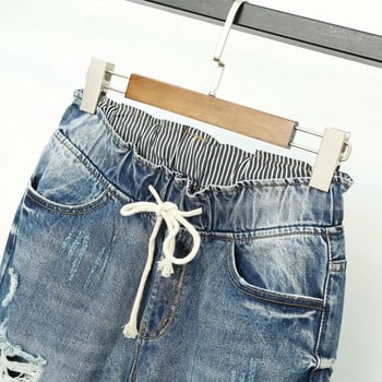 Summer Ripped Boyfriend Jeans για Γυναικεία Μόδα Loose Vintage Ψηλόμεση Τζιν Τζιν Τζιν 5XL Pantalones Mujer Vaqueros Q58