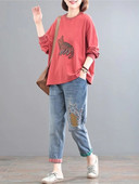 Y2k stiilis vabaaja elastne vöökoht tikandid Uued teksad naistele suvised lahtised haaremipüksid kevadised korea mood Suures suuruses riided