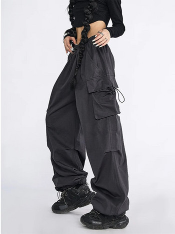 Y2K Women Streetwear Techwear Cargo Korean Harajuku Parachute Track Pants Men Tech Sweatpants Широки крачоли Joggers Панталони Дрехи