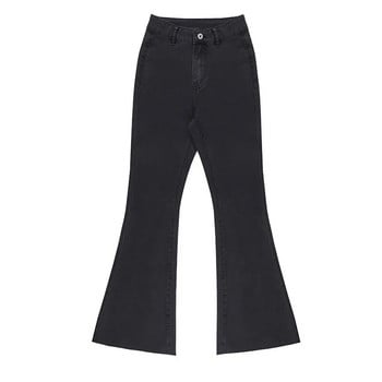 Flare Wide Leg Jeans Γυναικείο ελαστικό ψηλόμεσο Skinny Mom τζιν παντελόνι 2023 Fashion Oversize Casual χειμωνιάτικο παντελόνι Streetwear Νέο