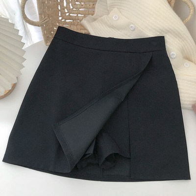 Yitimoky ψηλόμεσες φούστες για γυναίκες Άνοιξη Καλοκαίρι 2023 Κορεάτικη μόδα Λεπτή κομψή μίνι φούστα Γυναικεία casual φούστα γραφείου