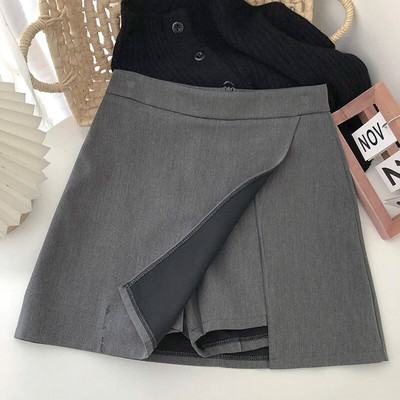 Yitimoky ψηλόμεσες φούστες για γυναίκες Άνοιξη Καλοκαίρι 2023 Κορεάτικη μόδα Λεπτή κομψή μίνι φούστα Γυναικεία casual φούστα γραφείου
