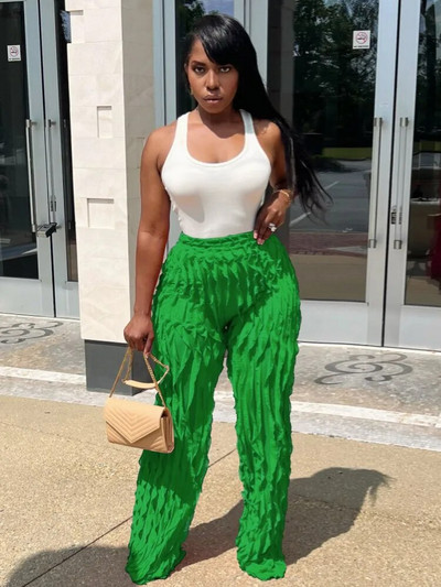 Joskaa seksikad volangidega püksid, naiste hipsterid, kõrge vöökohaga sirge säärega püksid, sügis 2023, naiste alaosad Y2K tänavarõivad