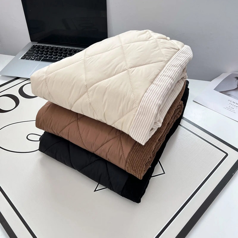 Žiemos 100 kg laisvalaikio Argyle paminkštintos storos haremo kelnės didelio dydžio moteriškos šiltos dygsniuotos apačios