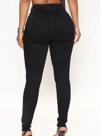 LW Plus Size Mid Waist Skinny ψηλό ελαστικό τζιν Casual απλό μαλακό τζιν παντελόνι Καλοκαιρινό γυναικείο μακρύ παντελόνι