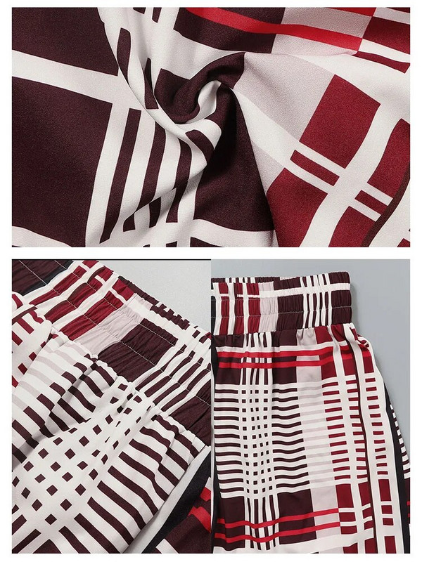 Didelio dydžio 2023 m. mados tendencijų kelnės Moteriškos pavasarinės kelnės aukštu juosmeniu dryžuotos plačios kelnės Laisvalaikės vasarinės moteriškos elastinės juosmens kelnės