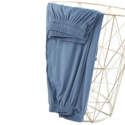 Suures suuruses 6XL 150KG suvised õhukesed püksid ühevärvilised laia säärega püksid kõrge elastsusega lahtised suured kodupüksid