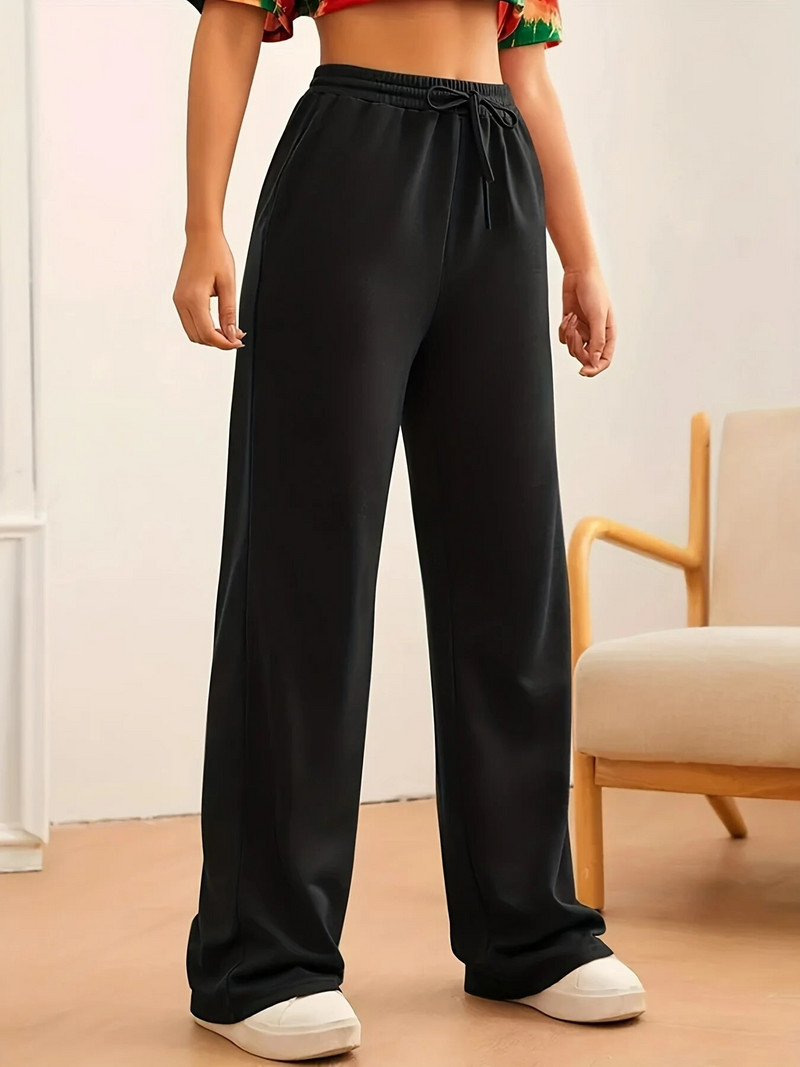 Pavasario/vasaros naujos moteriškos plius dydžio priemiestinio stiliaus kišeninės mados stiliaus laisvos tiesios kelnės ir kelnės