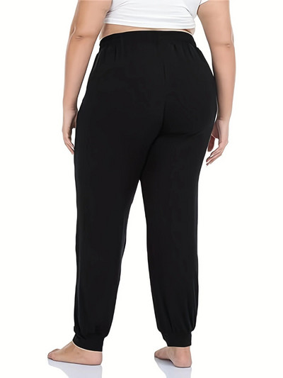 2023. aasta kevad/suvi uued naiste pluss-suuruses elegantsed pendeldamise stiilis tasku-moekujundusega vabaaja üheksa punktiga püksid