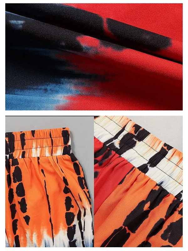 Suures suuruses naiste 2023 vanutatud värviplokk suvesügisene kõrge vöökohaga vabaaja püksid Tänavarõivad kitsad elastsed vöökohaga püksid