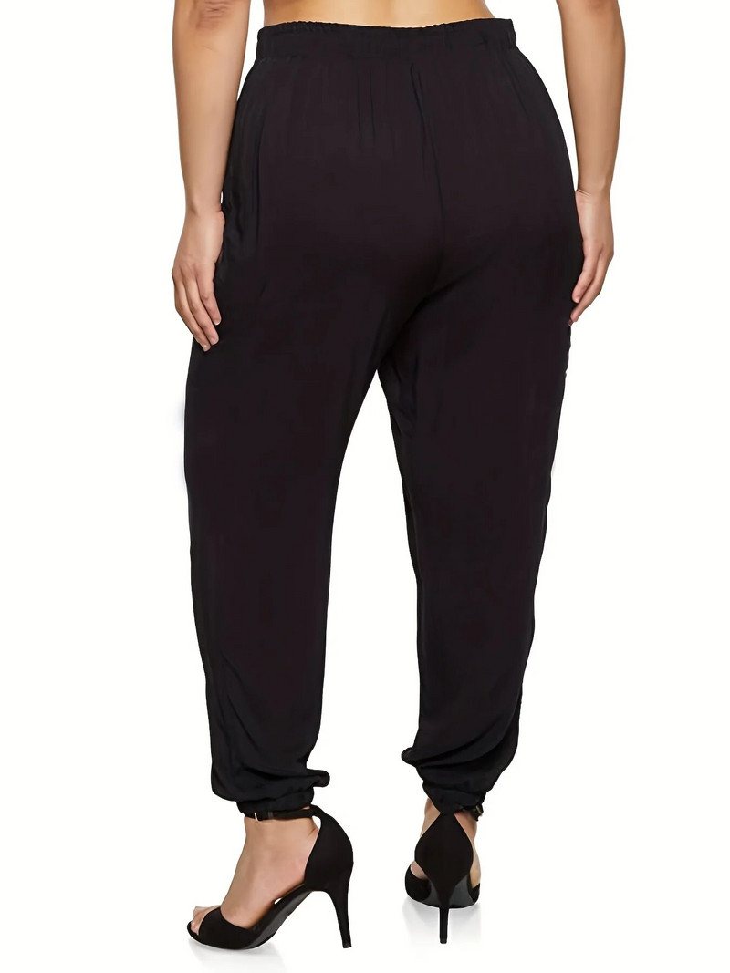 άνοιξη/καλοκαίρι 2023 νέες γυναικείες σε μέγεθος commuter σε στυλ με στυλ παντελόνι τσέπης με σχέδιο αθλητικό παντελόνι