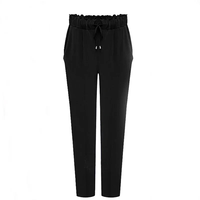 2023 m. pavasario ruduo Europos laisvalaikio laisvos tamprios moteriškos kelnės „Palazzo Harem“ kelnės, moteriškos palaidos sportinės kelnės, didelio dydžio 6XL Capris KT110
