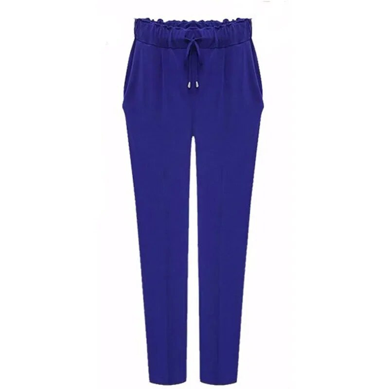 2023 m. pavasario ruduo Europos laisvalaikio laisvos tamprios moteriškos kelnės „Palazzo Harem“ kelnės, moteriškos palaidos sportinės kelnės, didelio dydžio 6XL Capris KT110