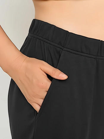 2023 лято 2023 нови големи дамски плетени панталони с джобове моден дизайн смисъл капри
