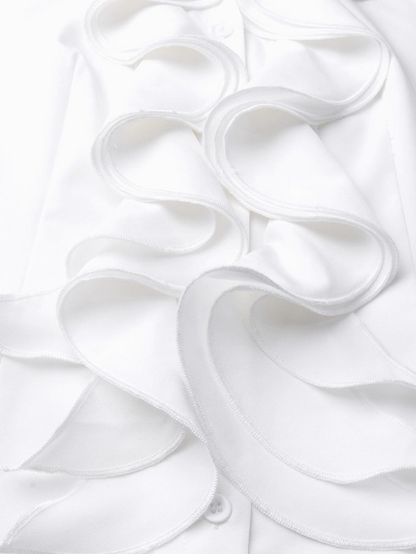 Stiilsed asümmeetrilised topid Naiste kevadpluus ZANZEA 2023 vabaaja nööbiga pluusid Naiste revääriga pikkade varrukatega särgid, Suured