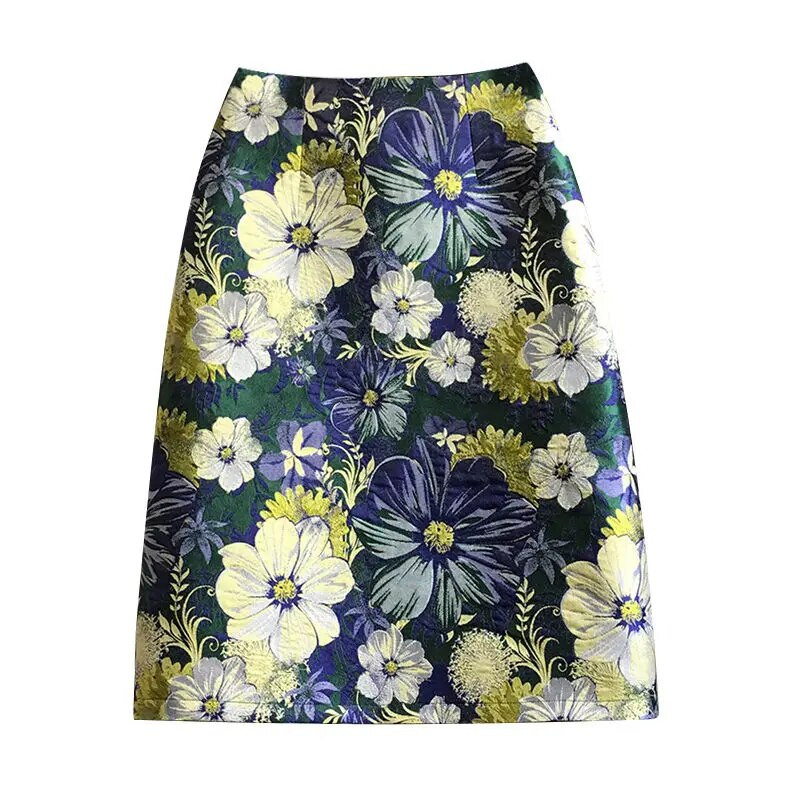 Naiste 2023. aasta kevadsuvi uus mood kõrge vöökohaga trükitud seelikud naistele õhukesed puusaseelikud Naiste õhukesed lühikesed seelikud U152