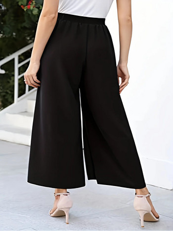 Нови дамски широки широки панталони с широки крачоли и девет четвърти панталони