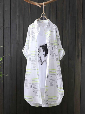 Шикозни дамски блузи Стилни дамски ризи Дамски топове и блузи Лято 2023 Топове за жени Бяла риза в корейски стил