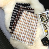 Kootud miniseelik naiste hagijahammas, 3 värvi sügistalvine A-seeria mini seelik vabaaja naiste jaoks, kõik sobivad I644