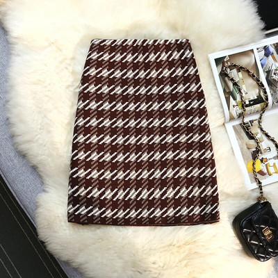 Kootud miniseelik naiste hagijahammas, 3 värvi sügistalvine A-seeria mini seelik vabaaja naiste jaoks, kõik sobivad I644