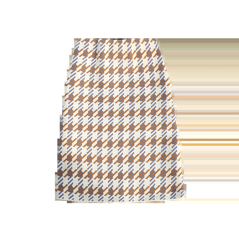 Kootud miniseelik naiste hagijahammas, 3 värvi sügistalvine A-seeria mini seelik vabaaja naiste jaoks, kõik sobivad I644