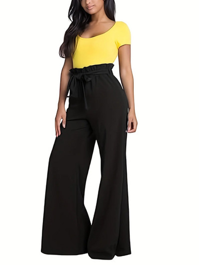 2023. aasta suvi uued naiste pluss-suuruses tänavastiilis mood nöördisain ühevärvilised mopipüksid pikad püksid