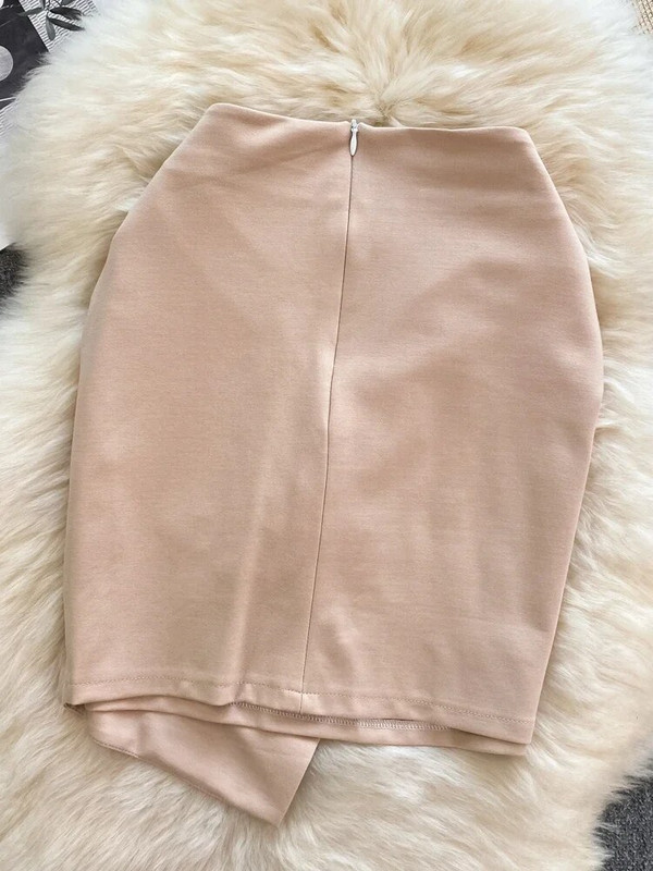 OL miniseelikud naistele kõrge vöökohaga sõlm Elegantne ümbrisega naiste seelik lühikeste pükstega Naiste šikk Seksikas seelik Dropship