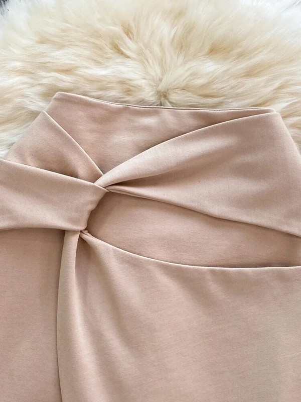 OL miniseelikud naistele kõrge vöökohaga sõlm Elegantne ümbrisega naiste seelik lühikeste pükstega Naiste šikk Seksikas seelik Dropship