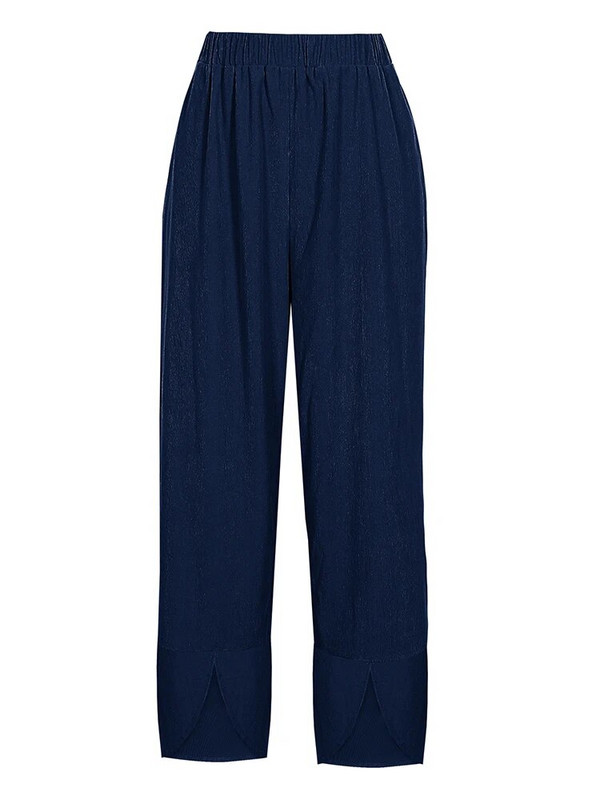 2023 m. naujos rudens žiemos moteriškos plius dydžio aksominės plačios kelnės moteriškos aukštu juosmeniu tiesios šiltos laisvos kelnės