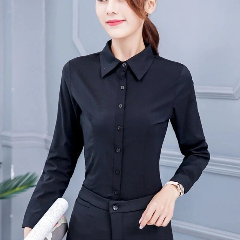 Naiste särgid Valge särk Naiste pikkade varrukatega särgid Naiste topid Roosa särkpluus Woman Basic 2023 Mood Naine Riietus Pluusid