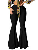 Kevadsuvised uued naiste pluss suuruses Briti High street stiilis drapeeringuga ühevärvilised lainetavad püksid