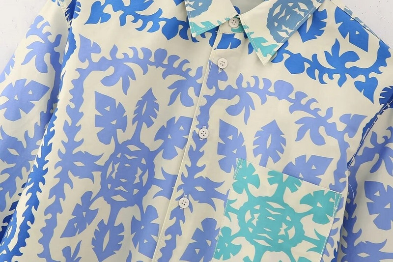 Moteriški laisvi marškiniai su spauda, 2023 m. Nauji drabužiai ilgomis rankovėmis palaidinė Šiuolaikinė moteriška laisvalaikio viršutinė blusa suknelė