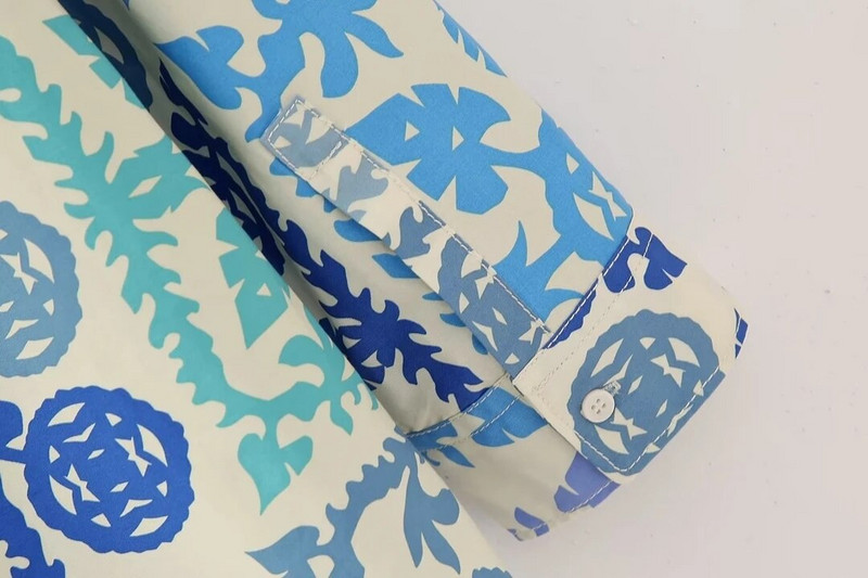 Moteriški laisvi marškiniai su spauda, 2023 m. Nauji drabužiai ilgomis rankovėmis palaidinė Šiuolaikinė moteriška laisvalaikio viršutinė blusa suknelė