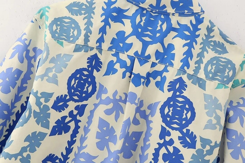 Moteriški laisvi marškiniai su spauda, 2023 m. Nauji drabužiai ilgomis rankovėmis palaidinė Šiuolaikinė moteriška laisvalaikio viršutinė blusa suknelė