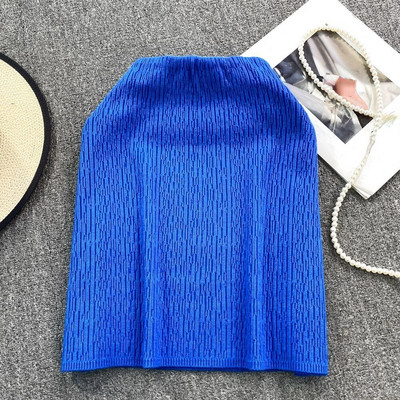 Bugilaku Κορεάτικη Μόδα Bodycon Φούστα Γυναικεία Μονόχρωμη Ψηλόμεση Μίνι Φούστες Γυναικεία Νέα άφιξη Casual Vintage Jupe