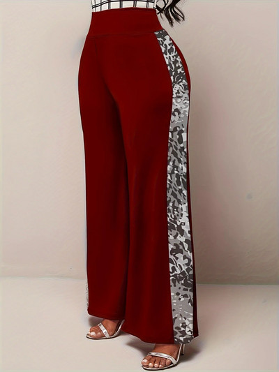 Φθινοπωρινό και χειμερινό στιλ street shooting γυναικείο plus size κομψό στιλ παντελόνι φαρδύ παντελόνι εννέα λεπτών