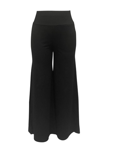 2023 m. naujos gatvės stiliaus moteriškos plius dydžio mados stiliaus vienspalvės plačios kelnės devynių taškų kelnės